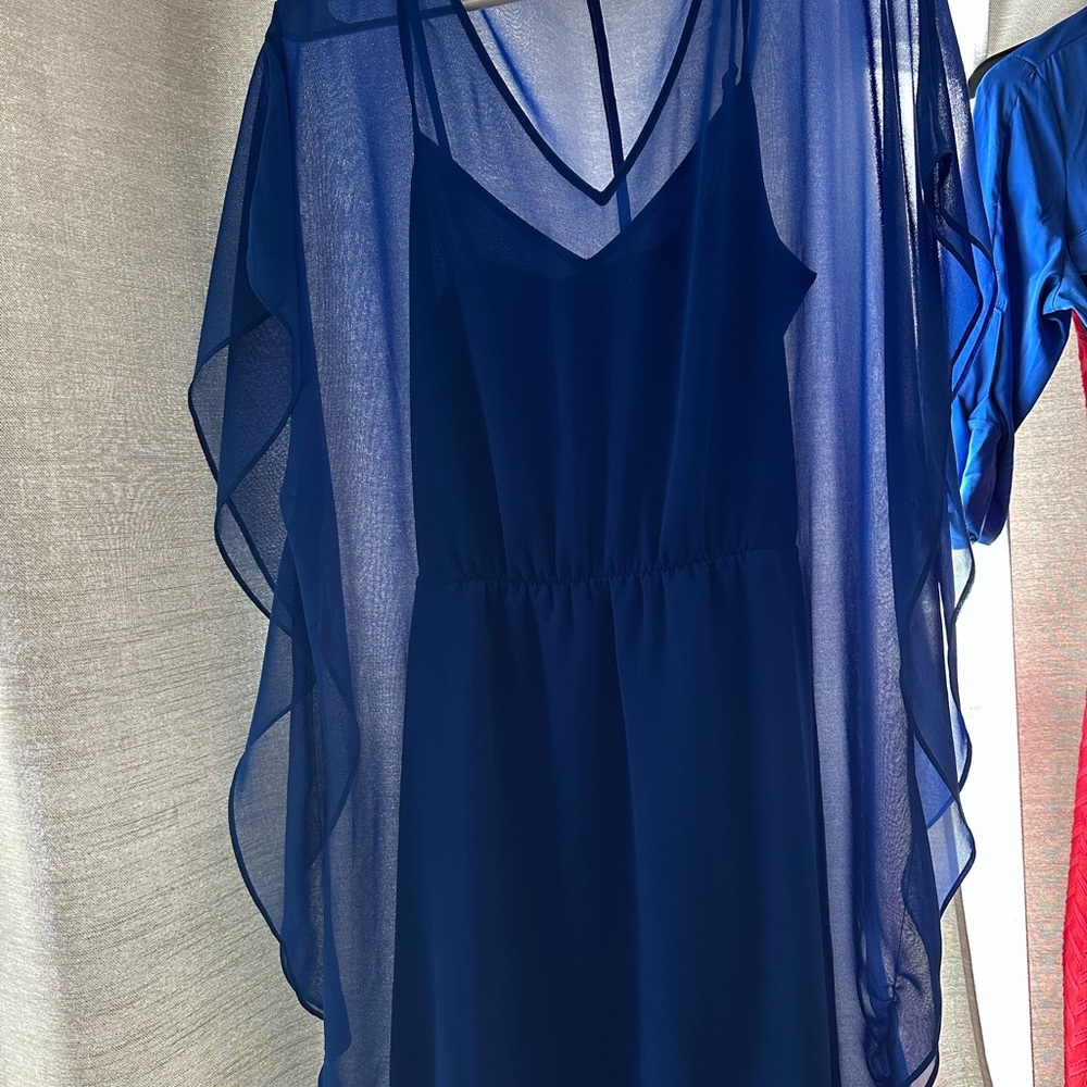 Express Vibrant Blue Dress